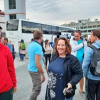 Klicu na pomoč se je odzvala tudi državna sekretarka na Uradu za 
Slovence v zamejstvu in po svetu Vesna Humar (v sredini).