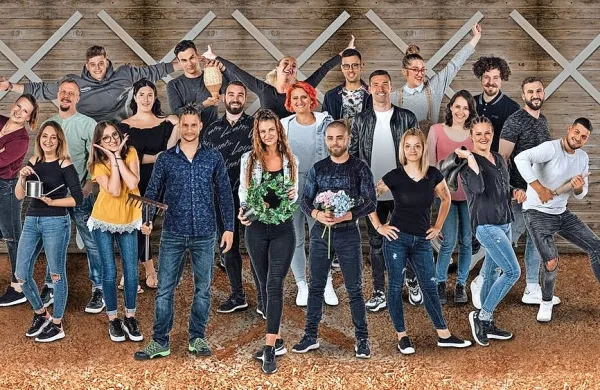 V novi sezoni Kmetije bo sodelovala tudi Primorka Suzana Bajrić (v sredini v prvi vrsti). 