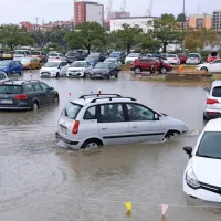 Poplavljeno parkirišče za koprsko tržnico