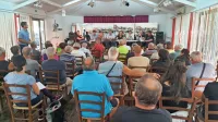 Domačini so imeli vrsto vprašanj o rušenju hidrarne in odgovori 
župana in podizvajalcev del vseh niso zadovoljili in pomirili.