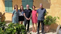 Ekipa domačije Kabaj Morel (z leve): Žana in Tina Morel, David 
Bucik, Katja Kabaj Morel in Primož Bensa. 