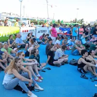 (FOTO) Na koprski Bonifiki je že živahno, na sporedu so kvalifikacije za tekmo svetovnega pokala v plezanju