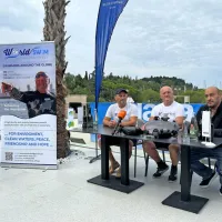 Martin Strel in Ga&scaron;par Ga&scaron;par Mi&scaron;ič bosta plavala za morje brez mikroplastike