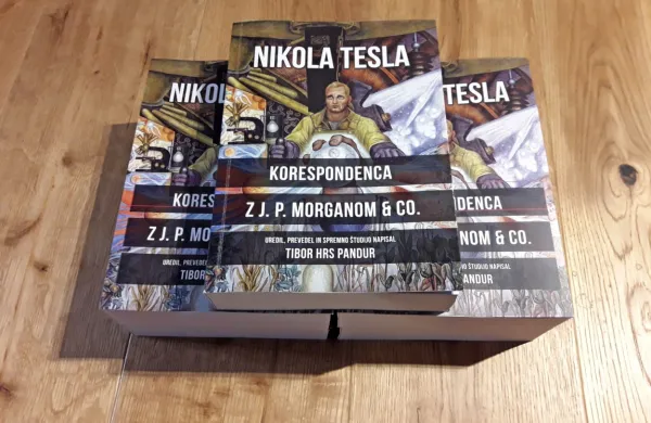 Pri Založbi Litera je v ponedeljek izšel prevod celotne ohranjene 
korespondence med Nikolo Teslo in vodilnima predstavnikoma 
bankirske dinastije in komercialne banke J. P. Morgan & Co.