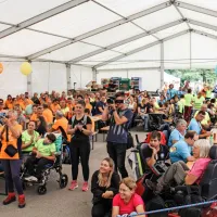 V Ankaranu slepi in slabovidni sklenili Slovensko planinsko pot