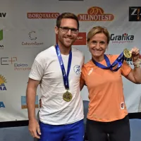  Marko Tomažin in Nataša Robnik.  absolutna zmagovalca DP na 100 km