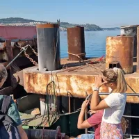 Ogled podvodnega varjenja v podjetju Sirio.