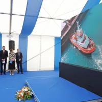 Za novi vlačilec Ares &scaron;e krst v domačem pristani&scaron;ču (FOTO)
