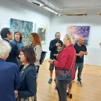 (FOTO) V Lokarjevi galeriji zaživela razstava ART CIRCLE JESEN 2023