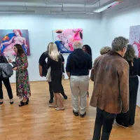 (FOTO) V Lokarjevi galeriji zaživela razstava ART CIRCLE JESEN 2023