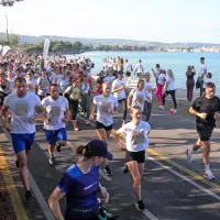 (FOTO) Dobrodelni tek od Izole do Kopra in nazaj