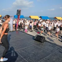 (FOTO) Dobrodelni tek od Izole do Kopra in nazaj