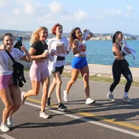 (FOTO) Dobrodelni tek od Izole do Kopra in nazaj