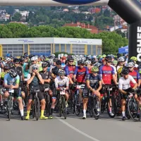 (FOTO) Deseti kolesarski maraton u&scaron;el dežju
