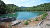 Akumulacija Vanganel ali po domače Vanganelsko jezero se počasi 
preobraža v namakalni sistem Vanganel.   