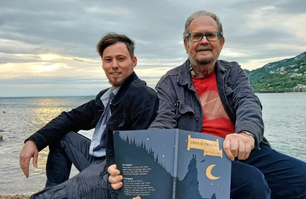 Ilustrator Jurij Devetak in vsestranski mojster besede Marko 
Kravos sta združila moči pri skupni knjigi, ob kateri se bodo 
nasmejali bralci vseh starosti. 
