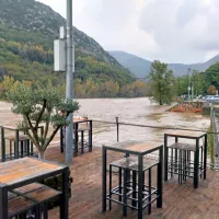 (VIDEO) Soča je močno narasla