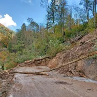 Plaz na cesti Most na Soči - Modrej