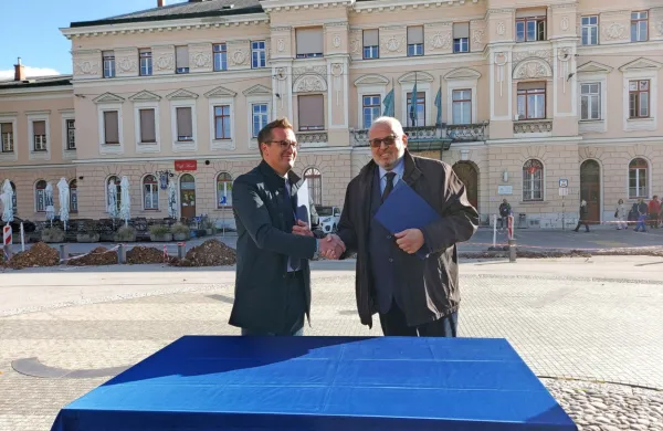 Župana Samo Turel in Rodolfo Ziberna poudarjata, da je mir 
mogoč, mesti sta dokaz, kako preseči bolečo preteklost.