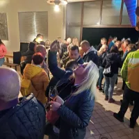 Martinovanje na Brjah: najprej v vinske kleti, nato &scaron;e v &scaron;otor (FOTO)