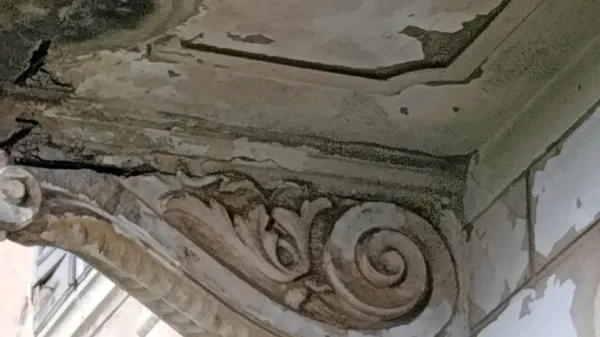 Vila v Izoli, detajl fasade