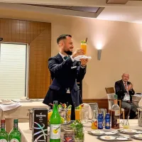    Kristijan Plavšić je bil srebrn v tekmovanju mešanja pijač.