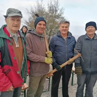 Na Krasu danes in jutri prostovoljci iz vse Slovenije na akciji pogozdovanja (FOTO)
