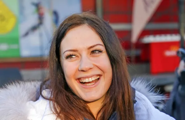 Andreja Slokar je prvo vožnjo končala na 14. mestu.