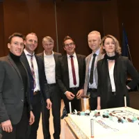 75 let kajak klub Soške elektrarne Luka Božič, Nejc Žnidarčič 
predsednik uprave Soške elektrarne,  župan Samo Turel tekmovalka - slovo Urša Kragelj

