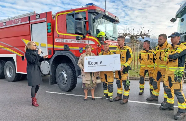 5000 evrov Intre za gasilce