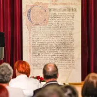 Predstavili faksimile rokopisa koprskega statuta iz leta 1423 (FOTO)