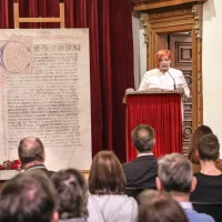 Predstavili faksimile rokopisa koprskega statuta iz leta 1423 (FOTO)