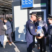 Srečanje policistov ob mejnem prehodu, ki naj ga ne bi bilo več (FOTO, VIDEO)