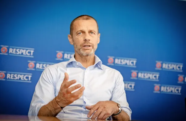Predsednik Evropske nogometne zveze (Uefa) Aleksander Čeferin