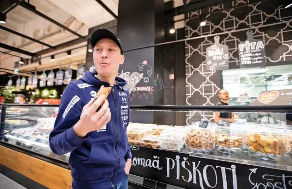 Anže Lanišek si lahko bolj redko privošči kakšen sladek priboljšek.