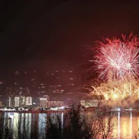 Nebo nad Portorožem osvetlil ognjemet