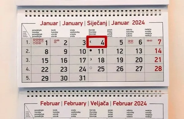 Prvi naslednji dela prost dan bo Prešernov 8. februar, ki letos pade 
na četrtek.