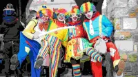 Rdeča nit Istrske pustne povorke bo cirkus s klovni, žonglerji, 
akrobati ...