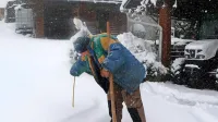 V petek, ob 13. uri, je meter v Godoviču pokazal 30 cm snega.