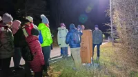 Muzejski špancir ob rapalski meji je privabil kakšnih 30 obiskovalcev.  