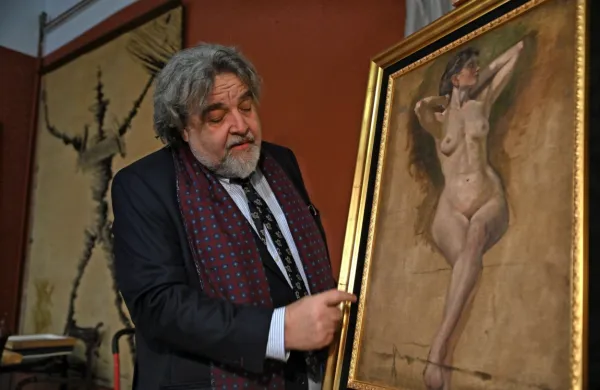 Galerist Leon Pogelšek vrednost slike ocenjuje med 30.000 in 
60.000 evri.