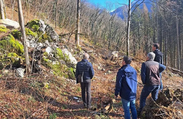 V sanacijo plazu nad cesto v Polog z lovilnim jarkom