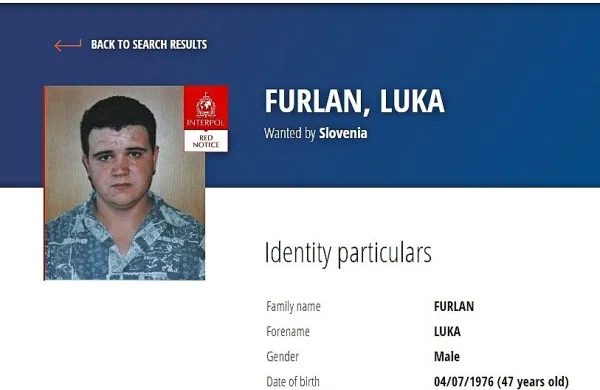 Luka  Furlan  se  je  na  Interpolovem  seznamu  znova  znašel  v  letu 
2019,  novogoriško  okrožno sodišče  je za njim  razpisalo  mednarodno  tiralico in evropski  priporni nalog. 