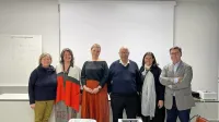 Strokovnjaki Inštituta za oljkarstvo ZRS Koper so gostili visoke 
predstavnike Mednarodnega sveta za oljke. Na foto (z leve): dr. 
Milena Bučar Miklavčič, dr. Catarina Bairrao Balula, ministrica 
Mateja Čalušić, Lhassane Sikaoui, dr. Maja Podgornik in Juan 
Antonio Polo.
