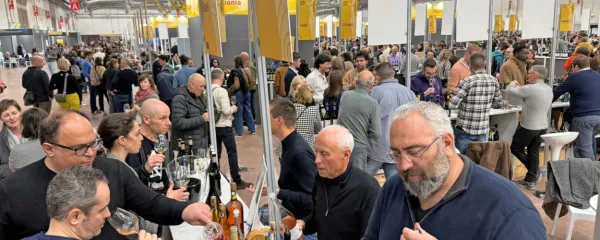 Thomas in Marinko Pintar (z desne) sta predstavljala vina iz kleti 
UOU in Pintar.