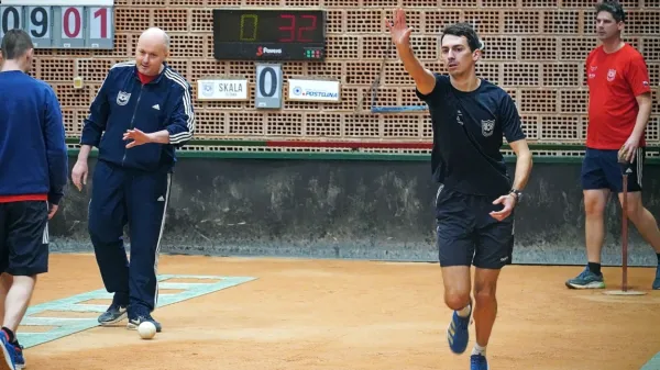 Gašper Povh je točko Skali zagotovil z zadetim balinom za zmago 
v igri posamezno.