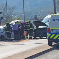 Nesreča v semaforiziranem križi&scaron;ču pri biv&scaron;em Indeju (FOTO)