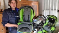 Pred kratkim so v Drugo roko dobili zelo dobro ohranjen komplet 
vozička, otroškega sedeža in jajčka. 