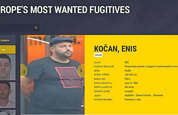 Enis  Kočan z  vzdevkom Dec  je  bil  tudi na  Europolovem  seznamu  najbolj  iskanih  v  Evropi.  