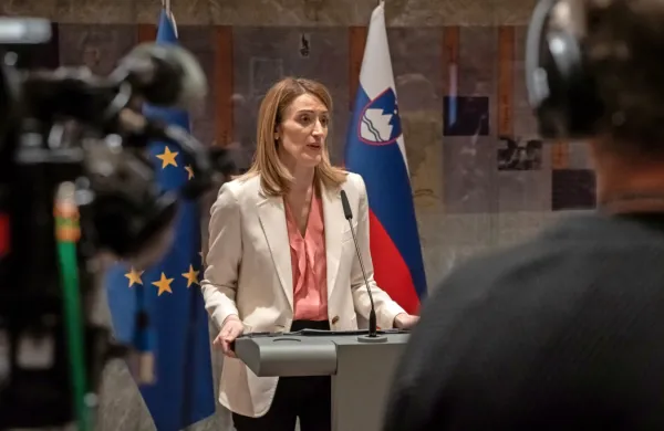 Predsednica Evropskega parlamenta Roberta Metsola